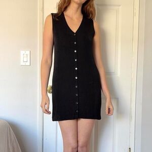 90’s Chico’s button front mini dress